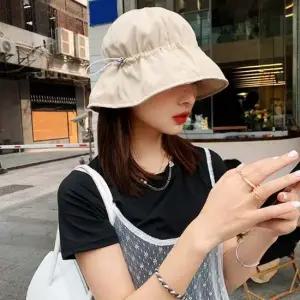 바스락 벙거지 데일리 기본 여성 여름 모자 버킷햇
