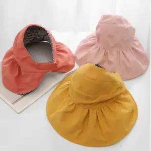 여자모자 자외선차단 양면 선캡 돌돌이썬캡 돌돌이