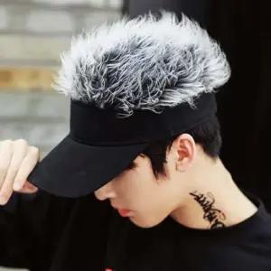 가발썬캡 모발 썬캡 모자 남성 가발캡 재밌는 특이한