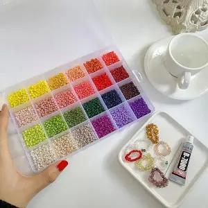 고품질 비즈공예키트 DIY 만들기 액세서리 팔찌 목걸이 키트 (WFKBOQ6)