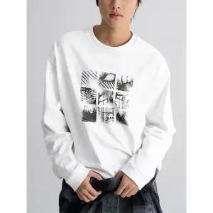 [에잇세컨즈] 헤비코튼 그래픽 티셔츠  화이트 (456Z41SC31)