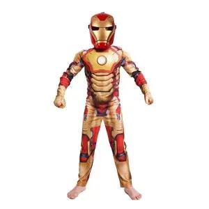 [하프클럽/]남아코스튬 아이언맨 할로윈의상 아동 3종세트 캐릭터 S14라이팅