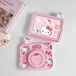 삼성 갤럭시 탭 A9 플러스 10.5 X200 S6 라이트 11 커버 만화 키티 실리콘 소프트 케이스