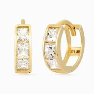 [모아르]*설한정특가* 14K 솔리드 큐빅 링귀걸이