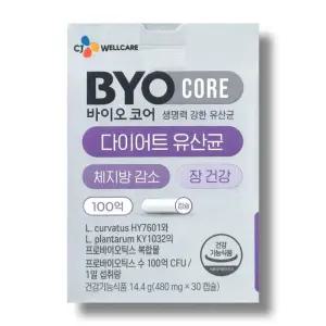 바이오코어 유산균 480mg 30캡슐 1박스 /wb