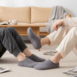 남녀공용 겨울 방한 보온 단목 무지 덧신 미끄럼방지 기모 털 버선 두꺼운 양말 페이크삭스 보온 버선