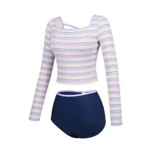 [롯데백화점]레노마 여성 컬러풀 스트라이프 래쉬가드 세트LS2F923