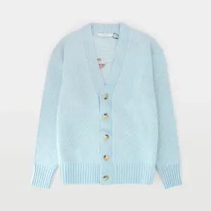 메종키츠네 올림피아 르탕 플라워 폭스 자카드 가디건 JM00566KT1074 P400