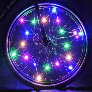 자전거 휠 LED 조명 컬러 점멸 라이트 안전등