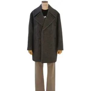 [롯데백화점]레노마 F/W 프리미엄 다크 그레이 울 세미 오버핏 하프 반코트 RPLMBH66A