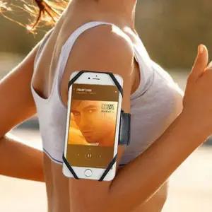 핸드폰 암밴드 스포츠 회전형 통기성 스마트폰 암밴드 런닝 휴대폰 팔뚝 운동 자전거 거치대 고탄력