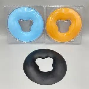 실리콘 안면 베개 마사지 얼굴 도넛 경락 엎드려자는 편한 원형 푹신한 벼개 베드 쿠션 배게 눌림방지 베게