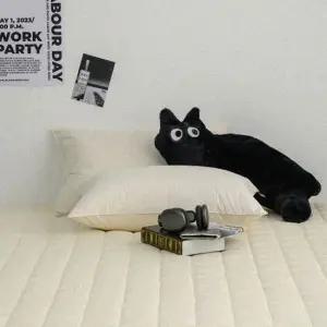 침대매트리스커버 샤이니 베이지 퀸 40수 순면 누빔 매트리스커버