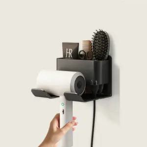 욕실 드라이기 거치대 빗 헤어용품 꽂이 정리 홀더