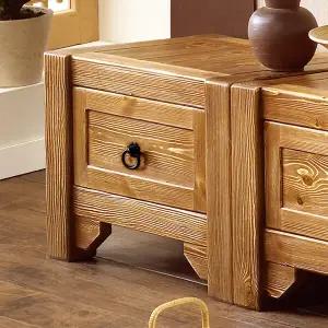 [마루엔개비] 우리목 고1단 서랍 원목협탁