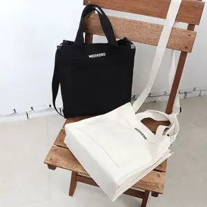 코튼 에코백 크로스백 소지품 가방 크로스 이지백