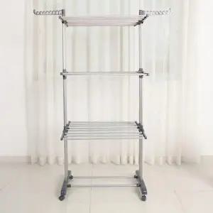 수직 튼튼한 대형 이동식 빨래 건조대