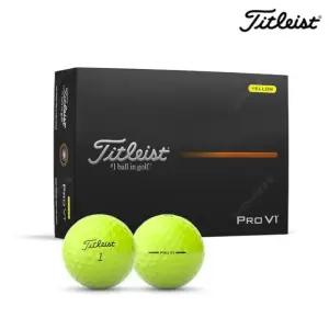 골프공 Pro V1 25 골프볼 3피스 12개입, 옐로우