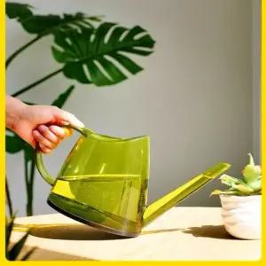 투명 플라스틱 소형 화분물조리개 화단꾸미기 1.2L 물뿌리개