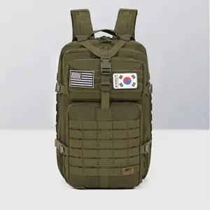 [셀러허브 패션]태극기패치 해외여행용 확장가능 백팩 J21665 옆가방