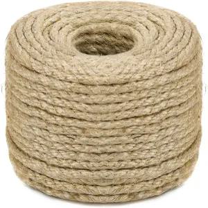 고양이 긁힘 포스트 트리 타워 교체용 시살 로프 복구 또는 DIY 수리용 (내추럴 6mm 50피트)