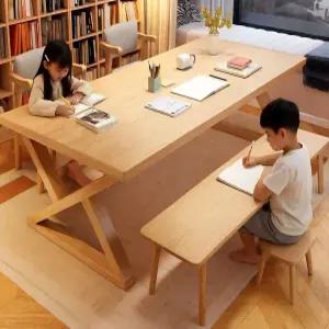 픽온 고급6인용식탁 다이닝룸 거실서재화 원목식탁 1600 의자