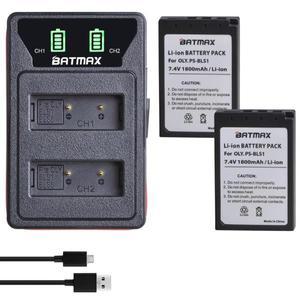 BLS 1 배터리 및 내장 LCD USB 듀얼 충전기, 올림푸스 E-PL1 E400 E410 E420 E450 E620 E-P2