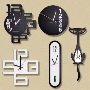 [모레아 오브제] 무소음 인테리어 디자인 벽시계 미드센추리 모던 감성 세련 심플한 거실 이사 개업선물 인스타감성