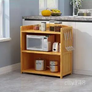 전자레인지장 렌지장 받침대 원목렌지대 수납장 밥솥 이동식 선반