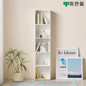 파란들가구 E0목재 LPM 폭40cm 5단책장 틈새책장 틈새수납장