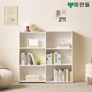 파란들가구 E0목재 LPM 드래그 3단책장 확장형책장 수납장식장