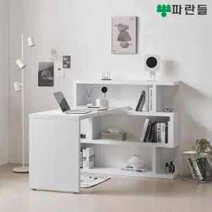 파란들가구 1400x1200 모듈 3단책장책상세트 인테리어책상세트