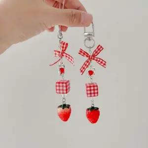 과일키링 (보리별) 리본 딸기키링 탕후루 입체