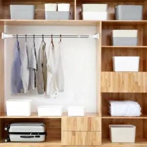 고품질 길이조절 무타공 못없이 커튼봉 압축봉 튼튼한 옷걸이 (WFKHFOT)