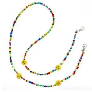 마스크 귀끈 조절 스트랩 비즈 목걸이 귀비즈 조정 가능 끈 (WFKJI3U)