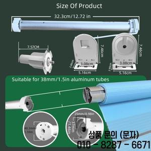 투야 와이파이 미니 전동 롤러 블라인드 모터 스마트 라이프 앱 쉐이드 엔진 (38mm 튜브용) 음성 제어 홈