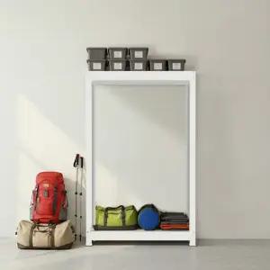 올메탈 철판수납장 MAX200 고하중 창고선반 2단 900x300x1500