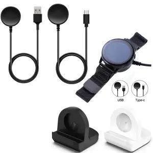 삼성 갤럭시 워치 8 클래식 FE 7 6 5 5Pro 4 3 액티브 2 충전 스탠드 베이스 스탠드 USB 충전 케이블