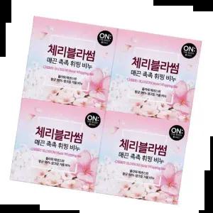 세안비누 온더바디 체리블라썸 매끈 촉촉 휘핑 비누 4입