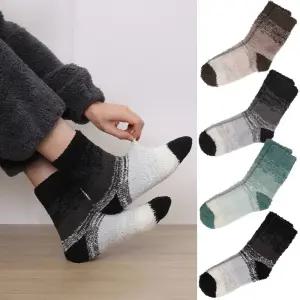 남자 수면양말 극세사 무압박 따듯한 겨울 양말 4켤레 M17B