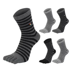 아놀드파마 남자 중목 무좀 패션 링글 스포츠 도톰 쿠션 발가락양말 5족세트 AM05-M