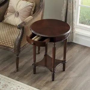 원형 엔틱협탁 소파 인테리어 티테이블 거실 엔틱 사이드