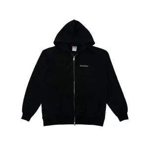 BEN DAVIS 화이트라벨 헤비 스웨트 후드집업 블랙