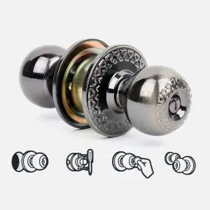 옛날집 시골집 방문교체 목문용 원형 방문손잡이 화장실 숙박업소 도어 레버 호텔 모텔