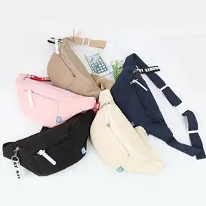 소프트 트렌디 힙색 슬링백 여행 캠핑 등산 보조가방-WFHTTI0