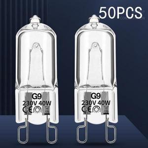 1/5/10/20/50개 G9 18W 25W 40W 60W 220V 에코 할로겐 전구 캡슐 LED 램프 삽입 비즈 크리스탈