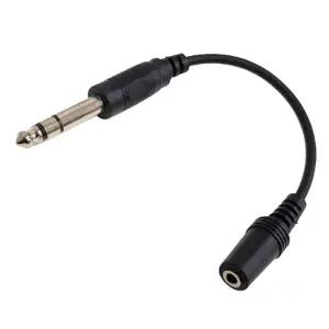 PC케이블 3.5mm to 5.5mm 변환 오디오단자연결선 12cm