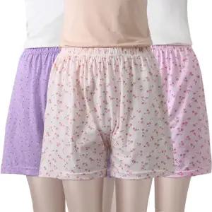 순면 여자 트렁크 팬티 엄마 할머니 사각 면 팬티 이지웨어 3장세트 P03B