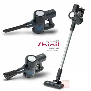 신일 무선 핸디형 소형 진공청소기 2중필터 미니 핸디 청소기 대용량배터리 LED 조명 가정용 사무실