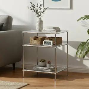 [이오스트]심플 모듈선반 600 3단 로우 (투명)